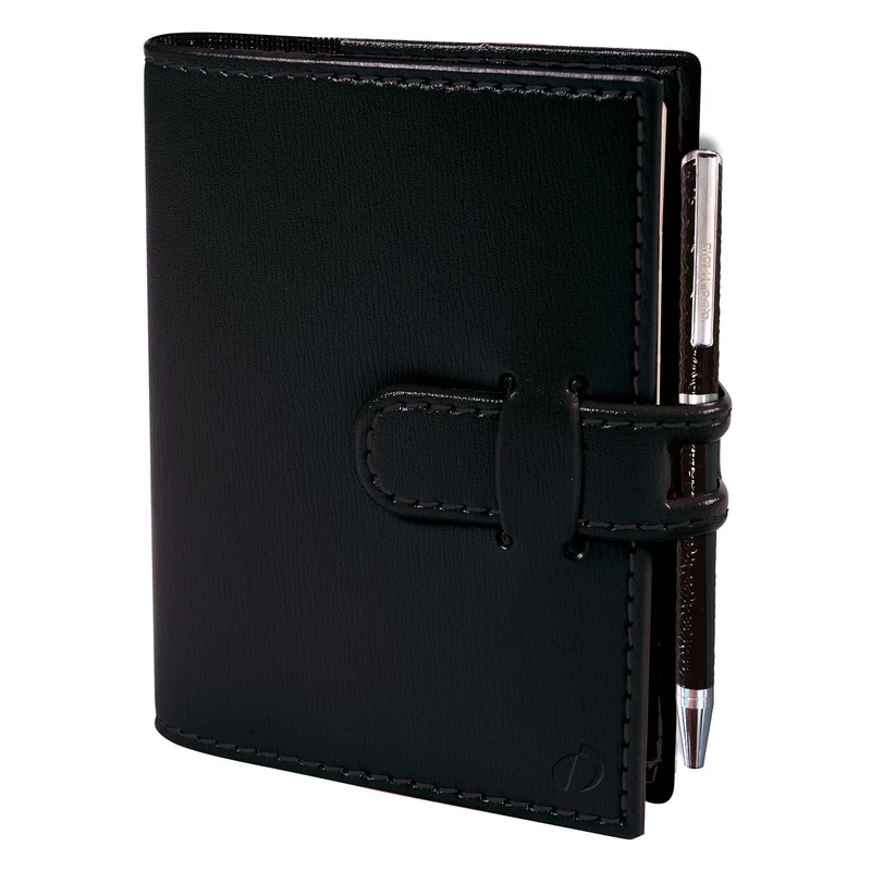 Agenda 2027 QUO VADIS Mini 2 Days Prestige - 7 x 10 cm - 2 jours par page - Orientation horizontale - Soho noir