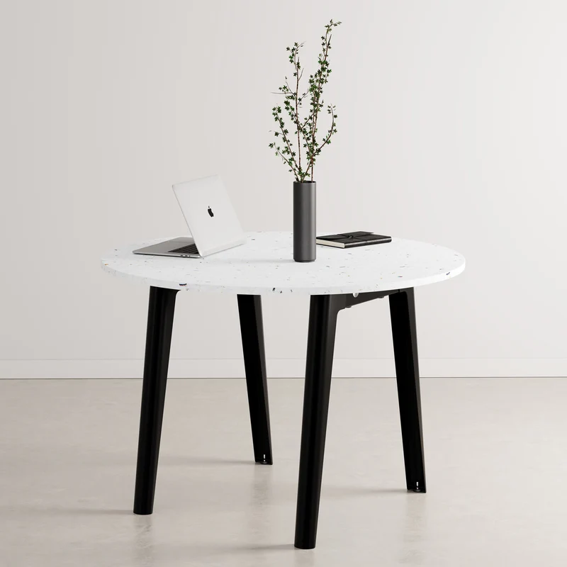 Table de réunion ronde NEW MODERN Ø 108cm - plastique recyclé Venezia