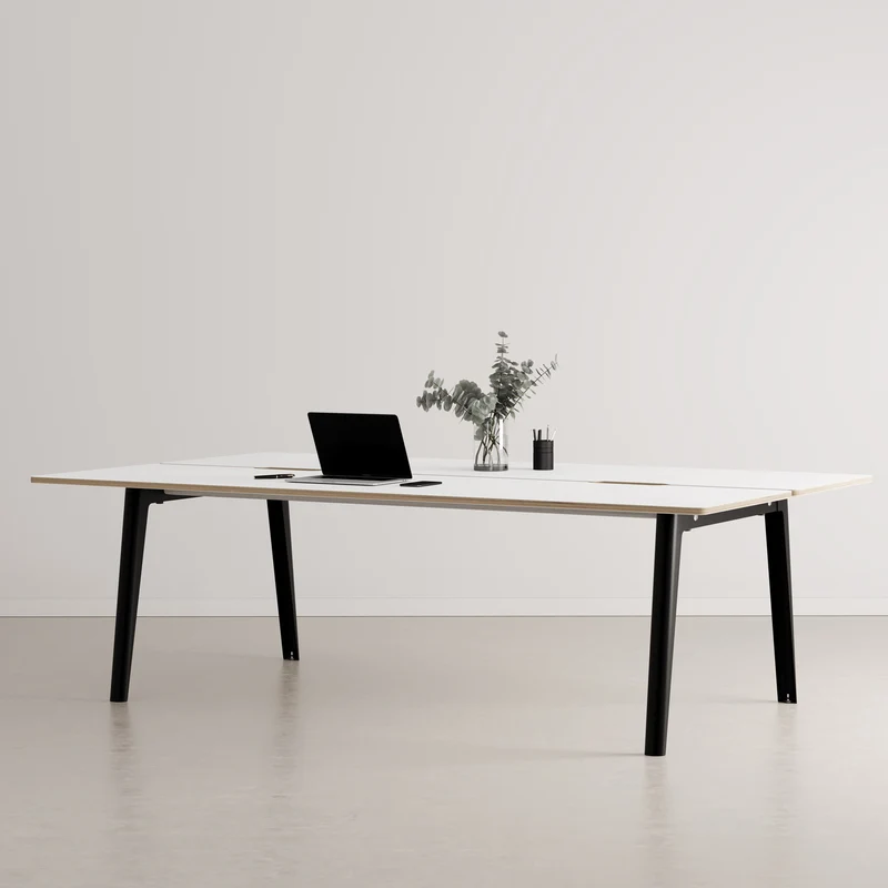 Bureau open-space NEW MODERN 4 places - multiplis blanc