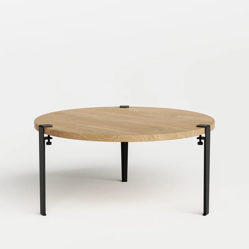 Table basse ronde TIPTOE Ø 90cm - chêne massif