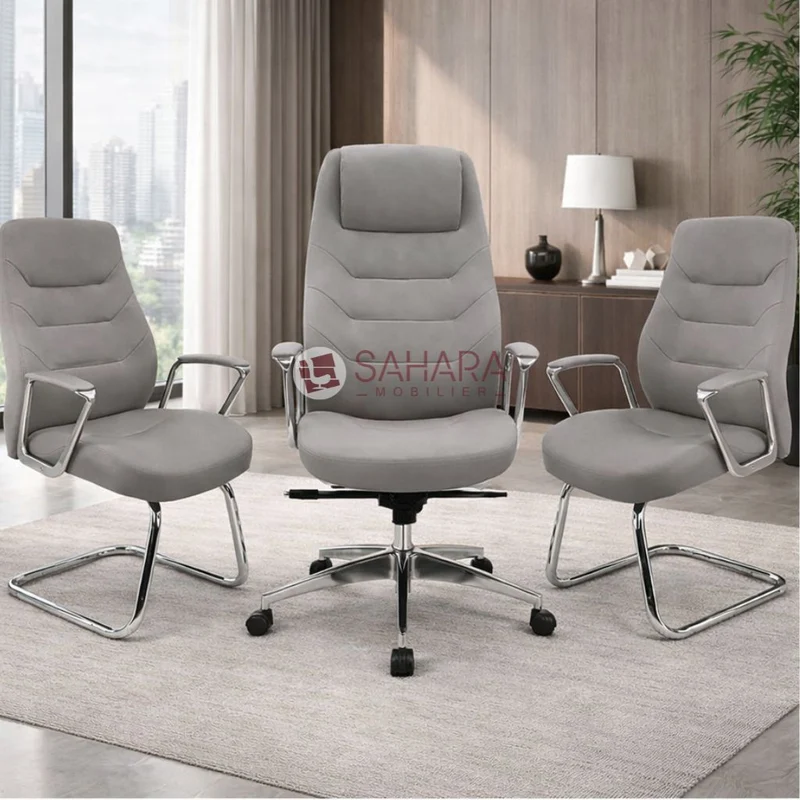 Pack fauteuil en simili cuir Réf C0649