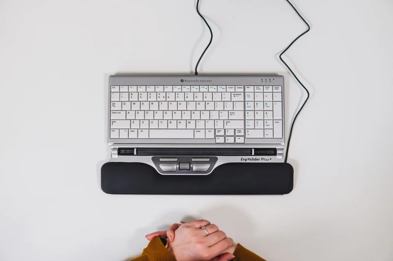 Souris ergonomique centrale filaire ErgoSlider Plus