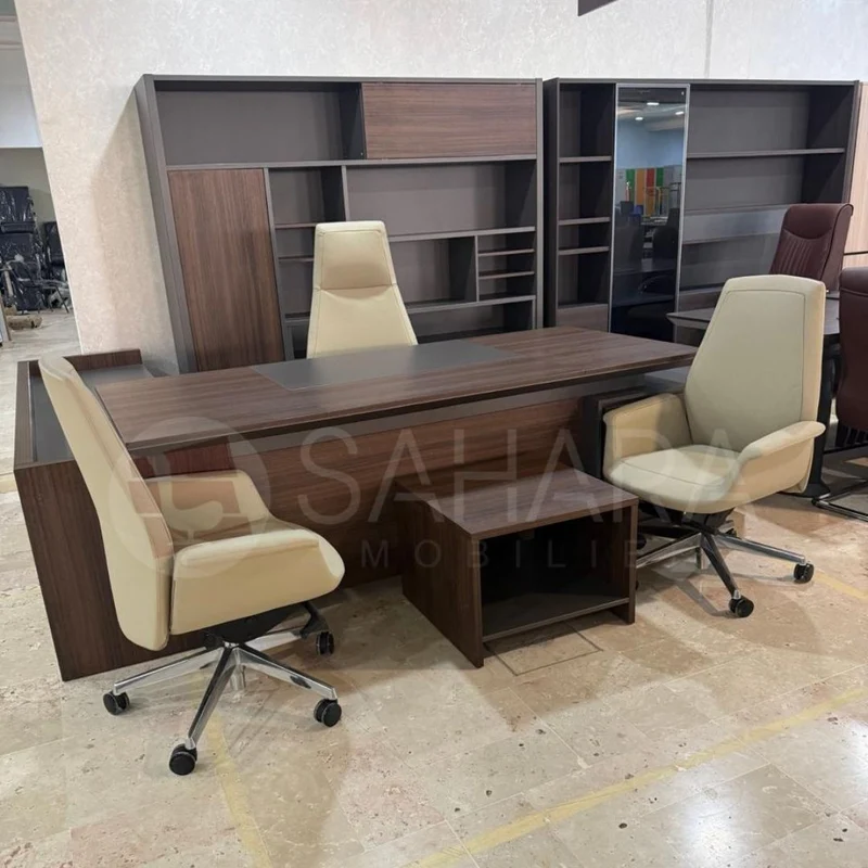 Pack : Bureau + bibliothéque + table basse Réf B3092