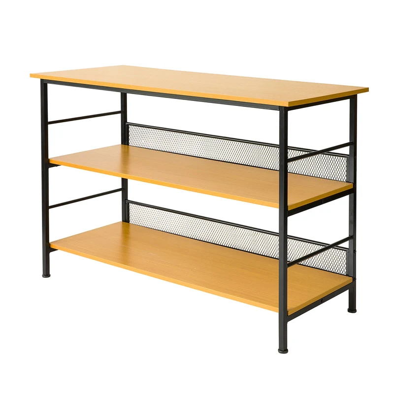 SoBuy FSB27-DN Table de Cuisine Meuble de Rangement Cuisine Buffet Table Console avec 2 étagères de Rangement