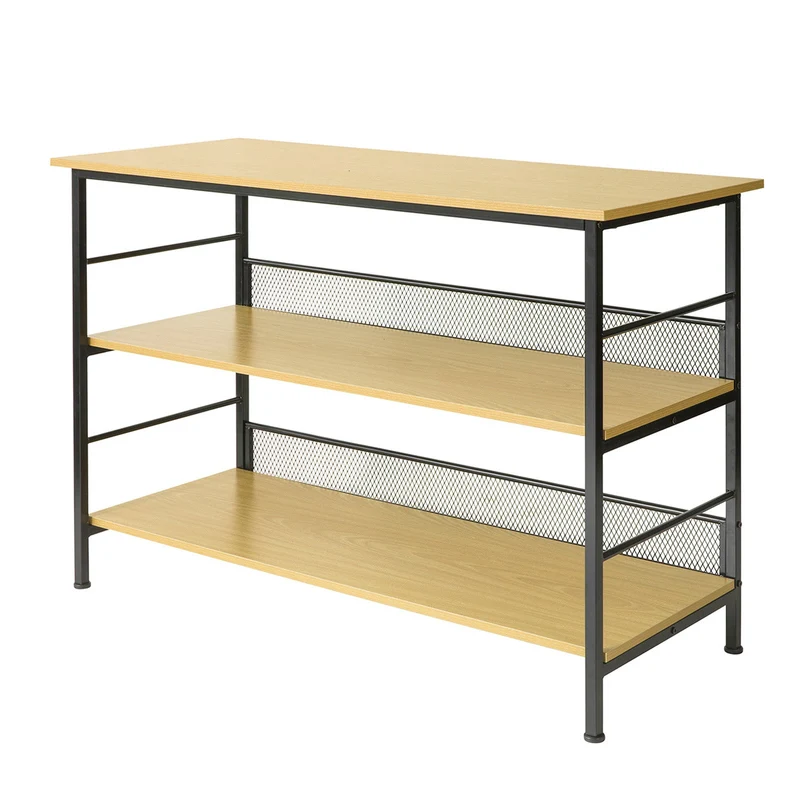 SoBuy FSB27-N Table de Cuisine Meuble de Rangement Cuisine Table Console Buffet avec 2 étagères de Rangement