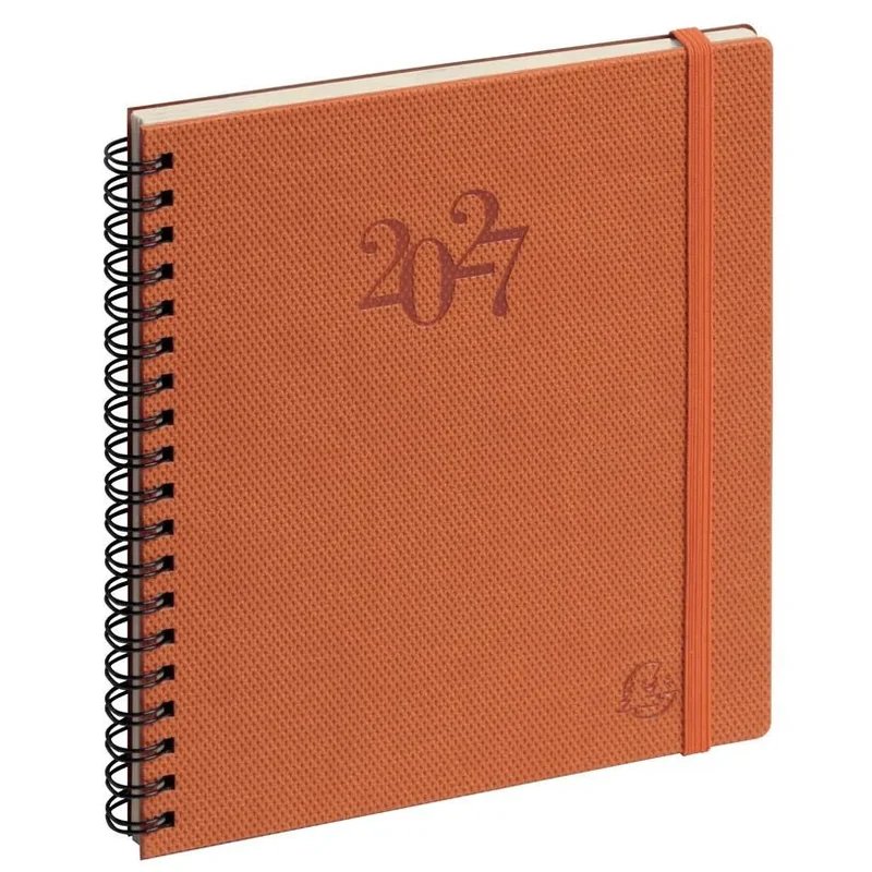 Agenda 2027 EXACOMPTA Eurotime 18S - 15 x 17 cm - 1 semaine sur 2 pages - Orientation verticale - Swan orange