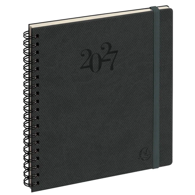 Agenda 2027 EXACOMPTA Eurotime 18S - 15 x 17 cm - 1 semaine sur 2 pages - Orientation verticale - Swan noir
