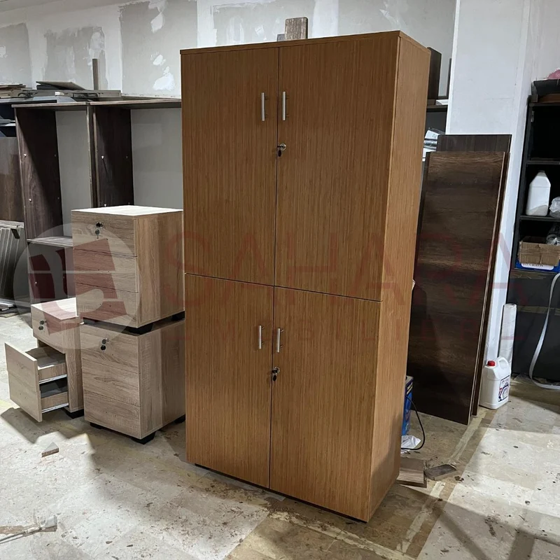 Armoire de Rangement en Bois à Double Portes Réf B3408