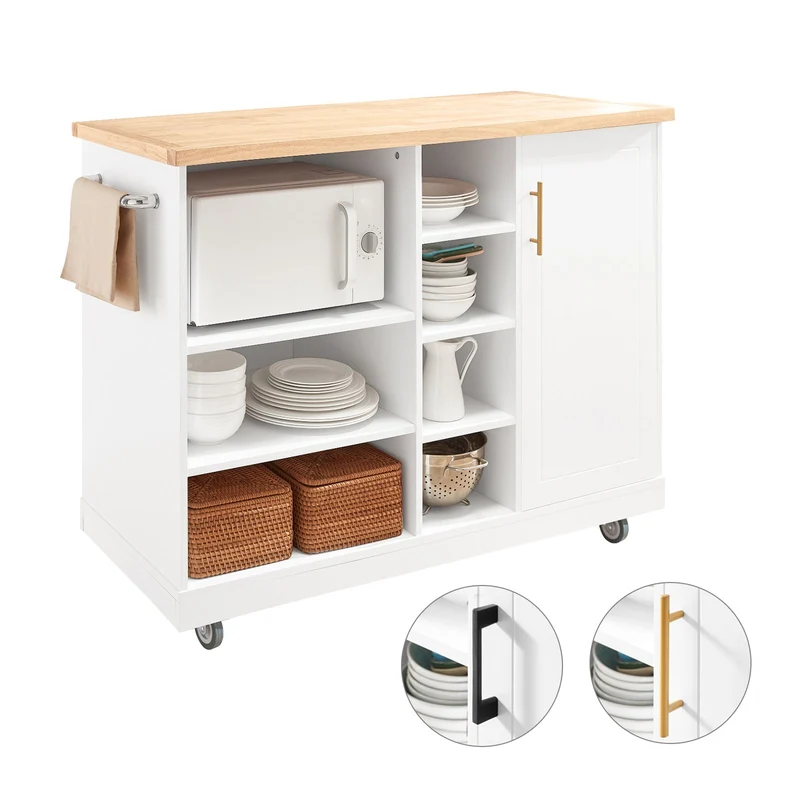 SoBuy FKW105-WN Desserte Roulante Chariot de Cuisine Chariot de Service