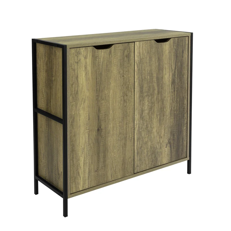 SoBuy FSB37-T Buffet Commode Meuble de Rangement Table Console Placard avec 2 Portes