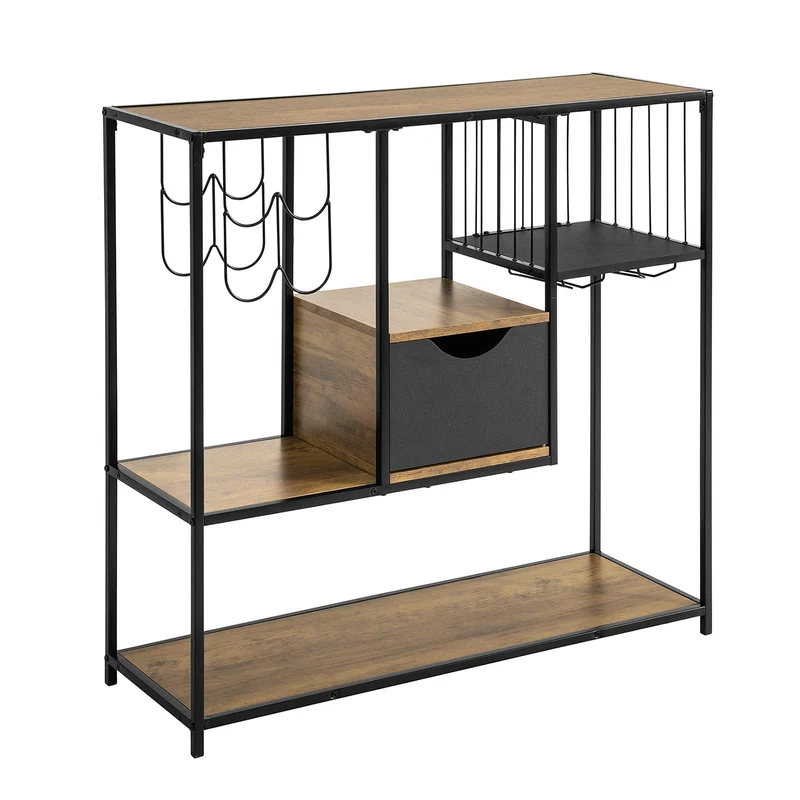 SoBuy FSB56-F Table Console Table d’Entrée Bout de Canapé Table d'Appoint Buffet avec 3 Etagères de Rangement