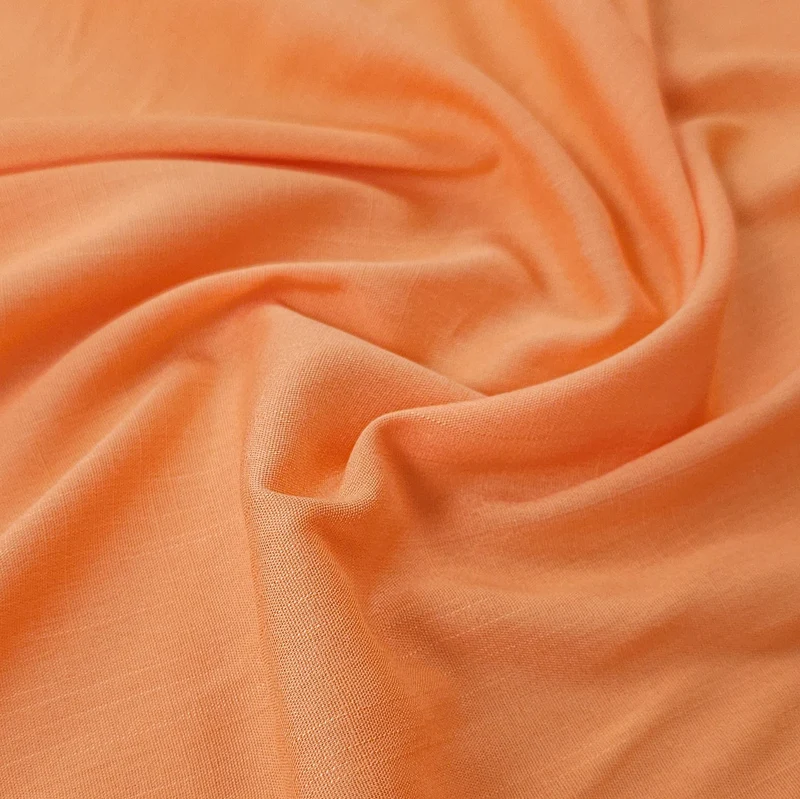 Slub de Viscose | Mangue | 76 cm | FIN DE ROULEAU