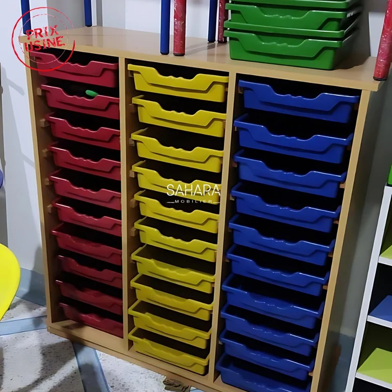 Meuble de rangement avec bacs en plastique Réf B3846
