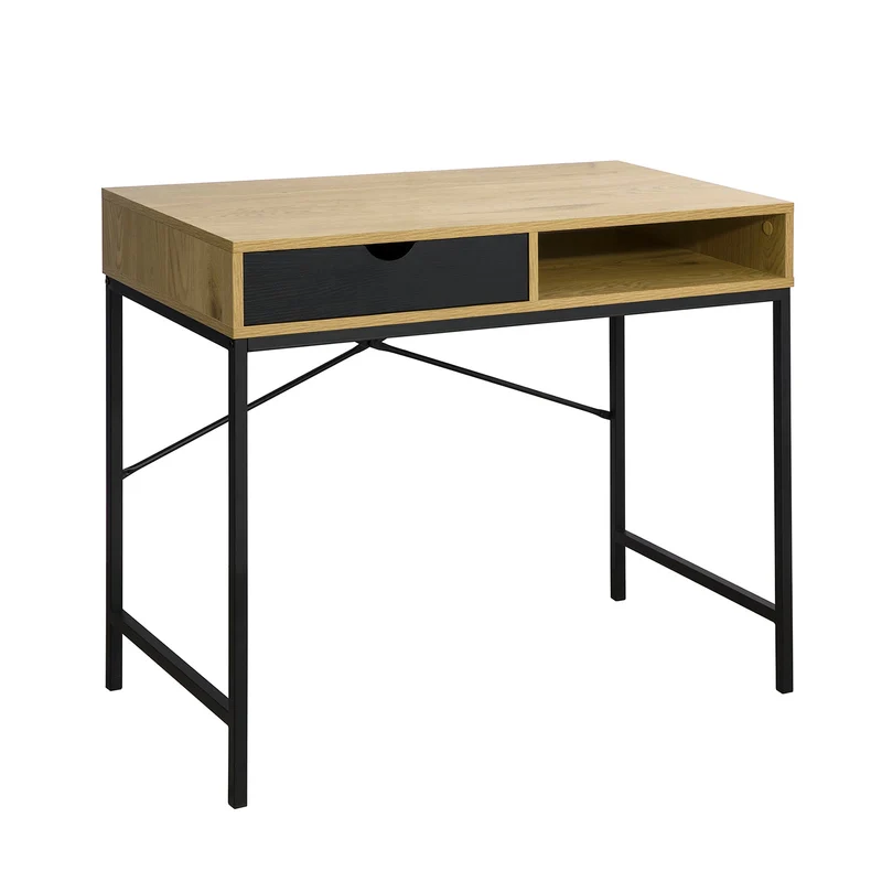 SoBuy FWT81-N Bureau d'Ordinateur Table informatique Bureau Console avec Tiroir à gauche ou à droit