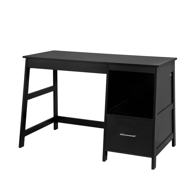 SoBuy FWT38-Sch Table de Bureau Informatique Poste de Travail Bureau d'Ordinateur