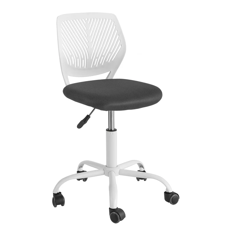 SoBuy FST64-W Chaise de Bureau Ergonomique Fauteuil Pivotant Chaise pour Ordinateur Hauteur