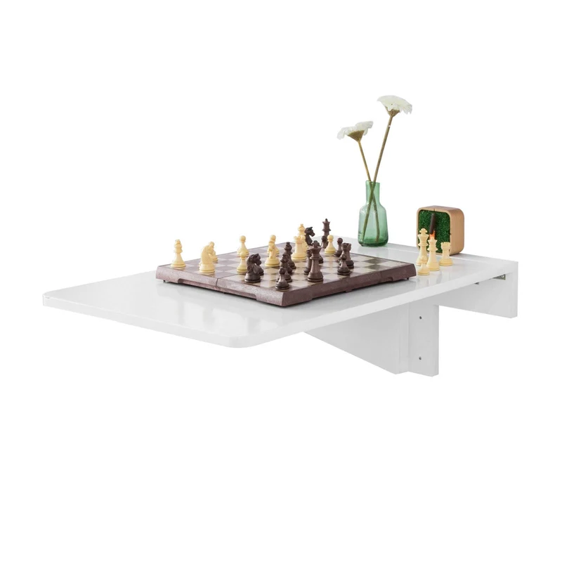 SoBuy FWT04-W Table murale rabattables, Table de cuisine pliante, Table à rabat pour enfant pliable