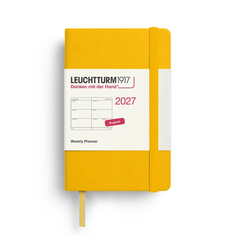 Agenda Semainier 2027 LEUCHTTURM1917, Anglais - A7 - Hardcover - Sunflower