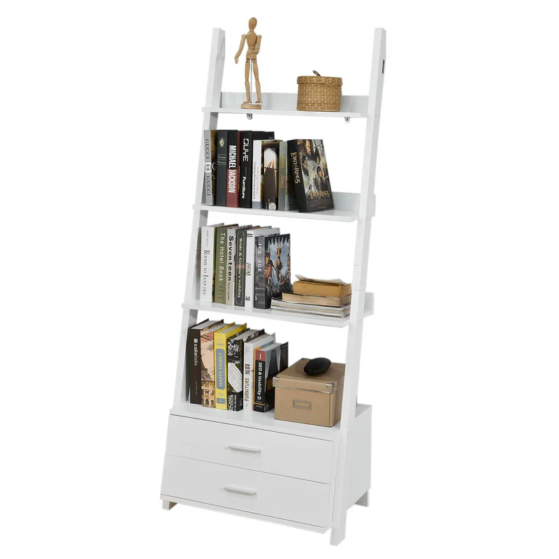 SoBuy FRG230-W Etagère Style échelle Bibliothèque Murale de 3 Niveaux
