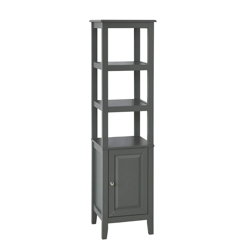 SoBuy FRG205-DG Meuble Colonne de Salle de Bain Armoire Toilette Haute