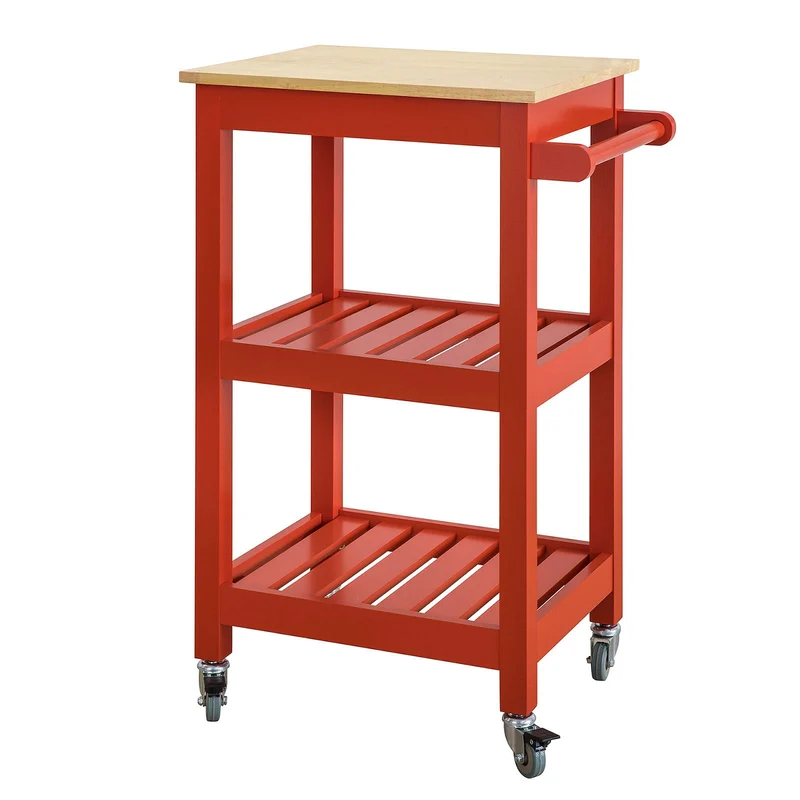 SoBuy FKW67-R Chariot de Service Desserte à roulettes Table Roulante Cuisine