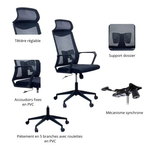 Fauteuil ROZA operateur Réf B3447