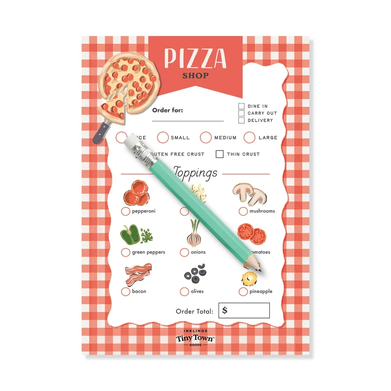 Bloc-notes de jeu Inklings Tiny Town™ - Pizzeria