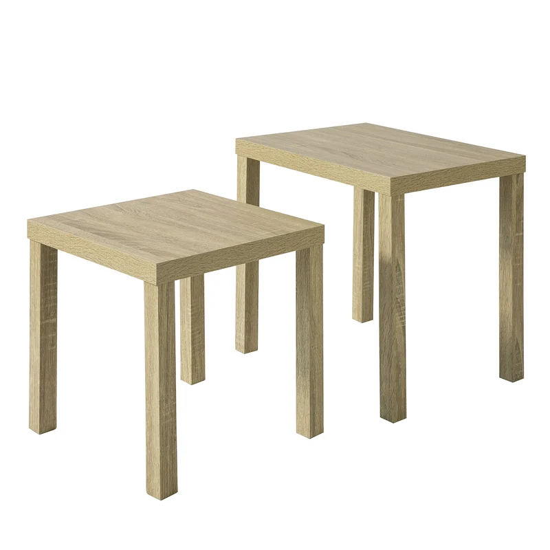 SoBuy FBT83-N Tables Basses Gigognes Table café Table d'Appoint Table Basse de Salon, Set de 2
