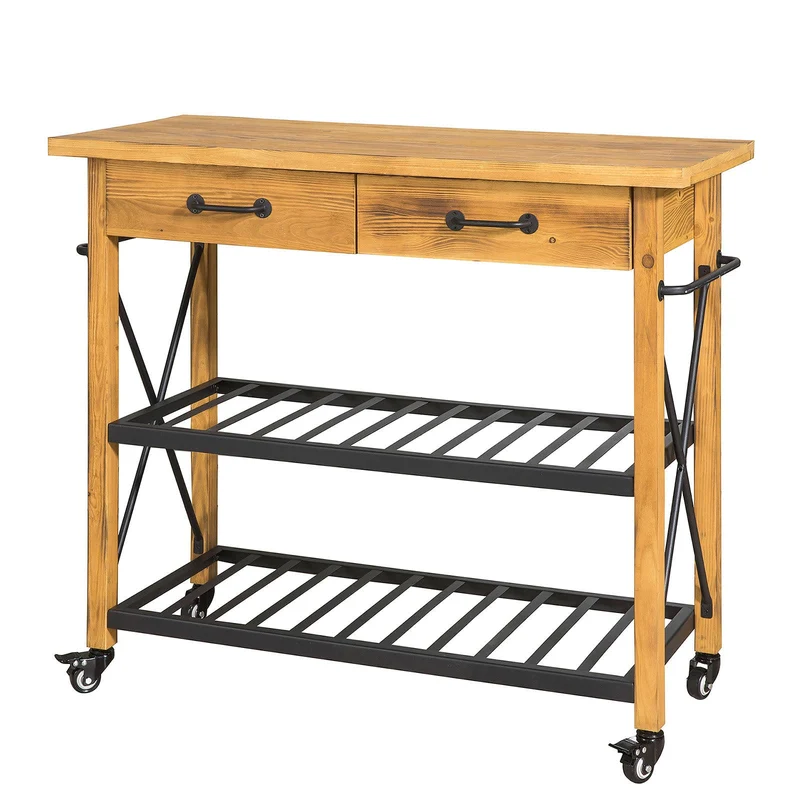 SoBuy FKW57-N Table Console Chariot de Service Desserte à roulettes FKW57-N SoBuy