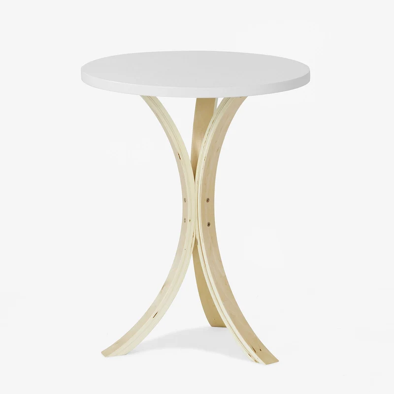 SoBuy FBT29-W Guéridon Table d'appoint ronde 3 pieds Bouts de canapé
