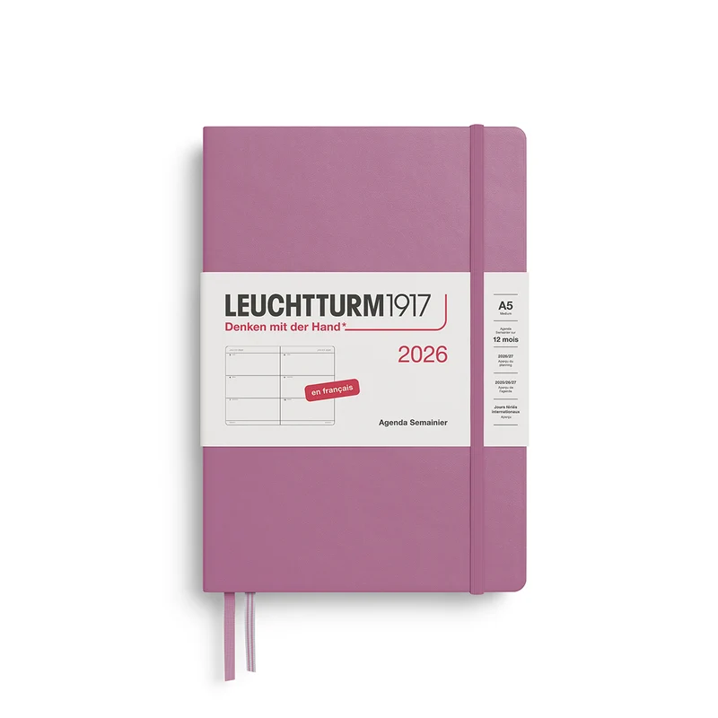 Agenda Semainier 2026 – Medium (A5) – Français – LEUCHTTURM1917
