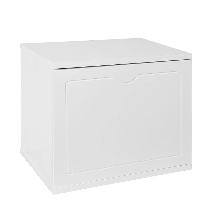 SoBuy FSR46-W Banc de rangement salle de bain panier à linge meuble d'entrée