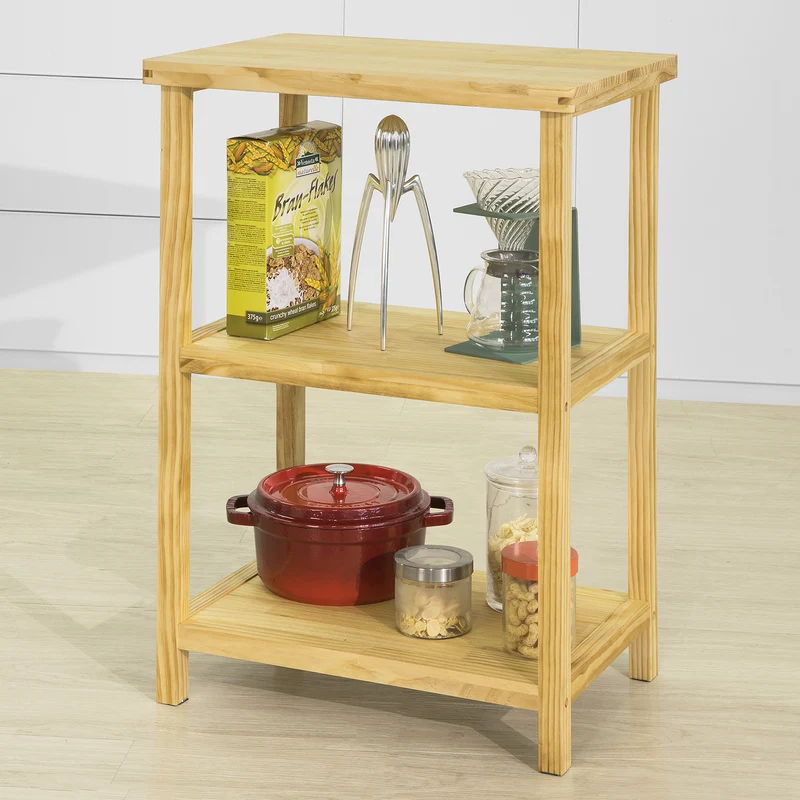 SoBuy FSB22-N Table Console en Bois Bout de Canapé Table d'Appoint avec 2 Étagères de Rangement