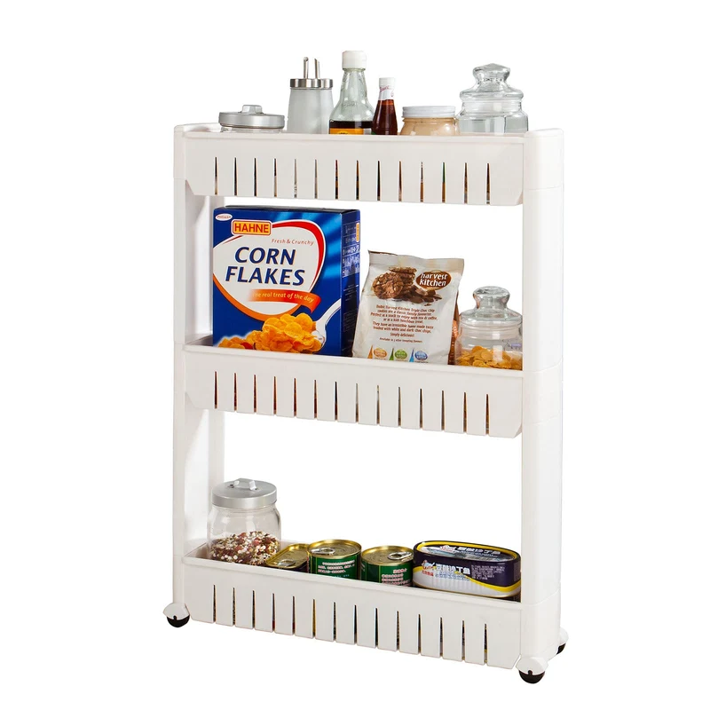 SoBuy FRG40-W Tour de Rangement Cuisine Salle de Bain Armoires de Cuisine
