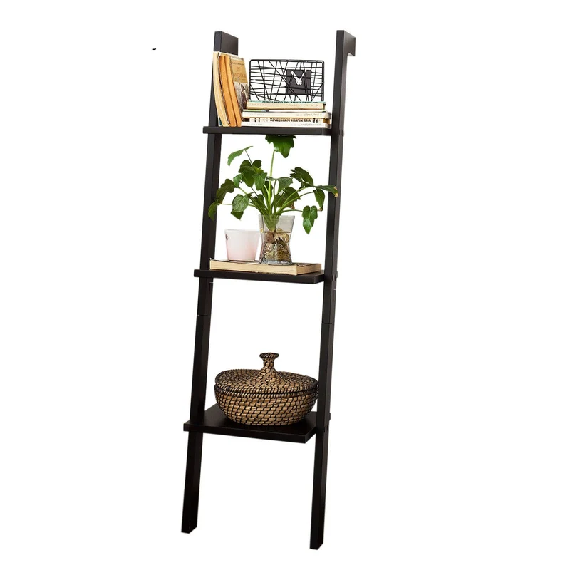 SoBuy FRG32-SCH Étagère murale style échelle Salle de bain, Étagère échelle déco