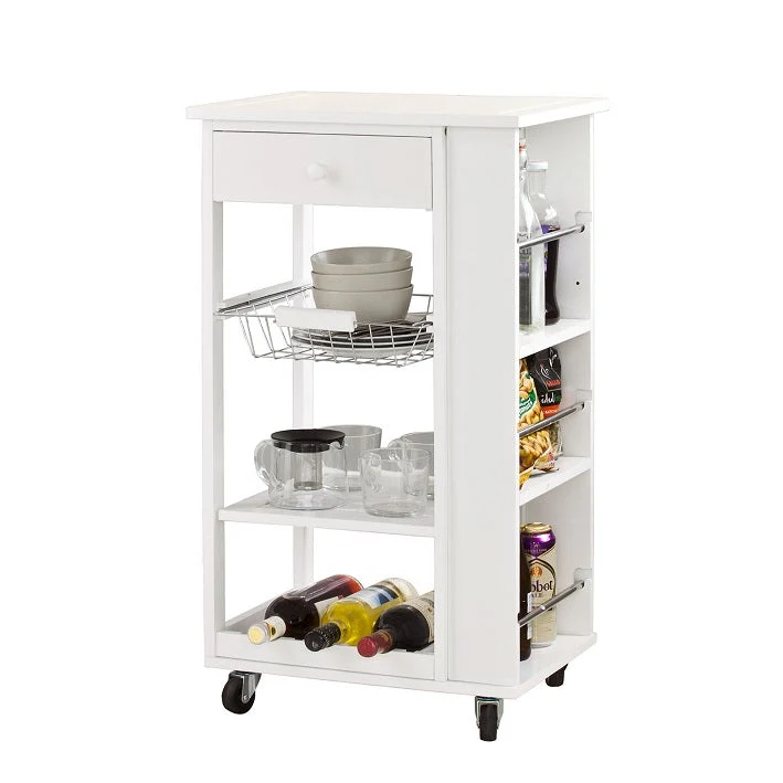 SoBuy FKW12-W Desserte à roulettes, Meuble rangement, Kitchen Trolley Chariot de Cuisine