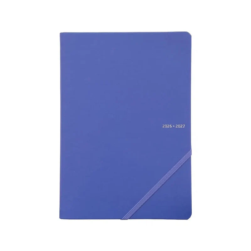 Agenda 2026-2027 ÉPOPÉE Claire - A5 - 1 semaine sur 2 pages - Orientation verticale - Bleu lavande