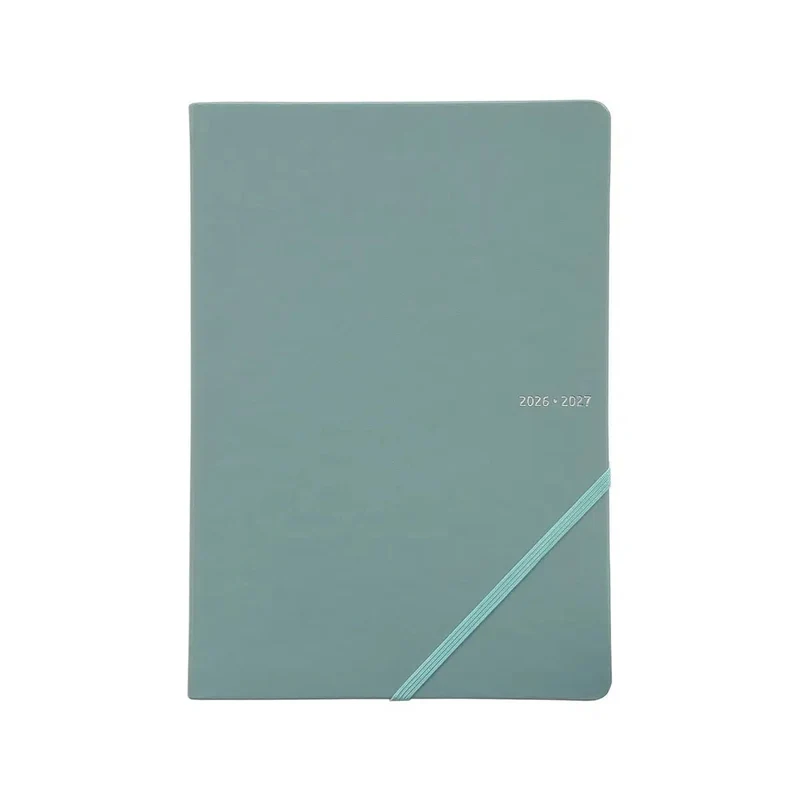Agenda 2026-2027 ÉPOPÉE Claire - A5 - 1 semaine sur 2 pages - Orientation verticale - Vert d'eau
