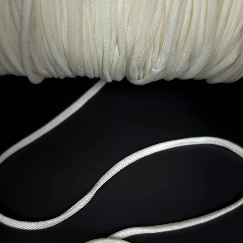 Cordon de serrage en nylon | Ivoire | 4 mm