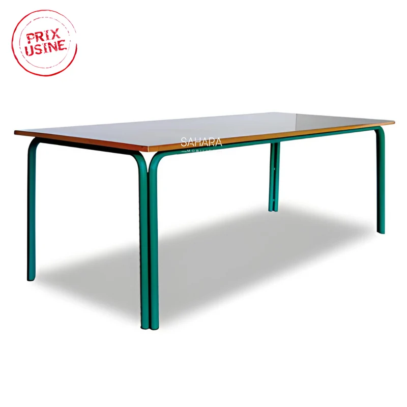 Table modulaire à piétement jumelé 200 x 90 cm Réf. A0549