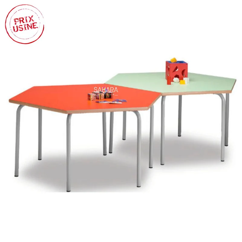 Table octogonale pour maternelle et primaire A0561