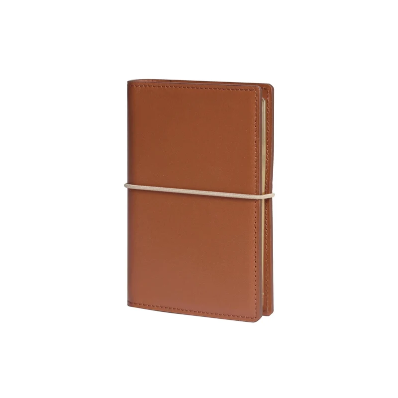 Organiseur MIGNON AK12 - 9 x 13 cm - 2 jours par page - Orientation horizontale - Bon Voyage terre de sienne