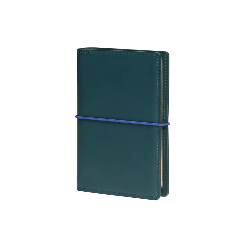 Organiseur MIGNON AK12 - 9 x 13 cm - 2 jours par page - Orientation horizontale - Bon Voyage vert impérial