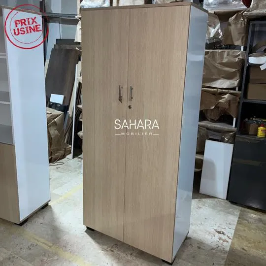 Armoire de Bureau en Bois avec 4 étagères A0593