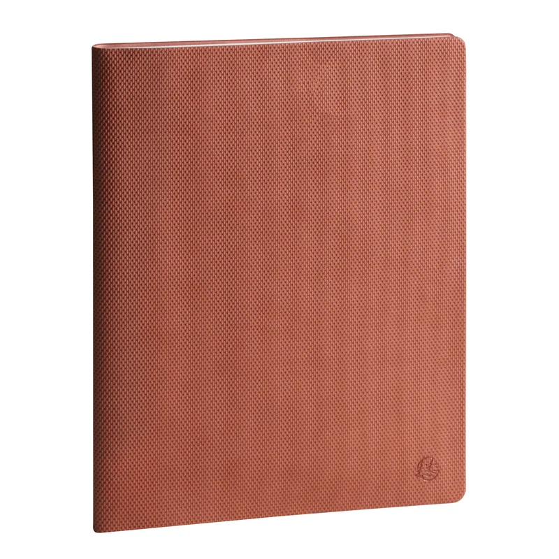 Agenda 2026-2027 EXACOMPTA SAS 27 - 21 x 27 cm - 1 semaine sur 2 pages - Orientation verticale - Canvas terracotta