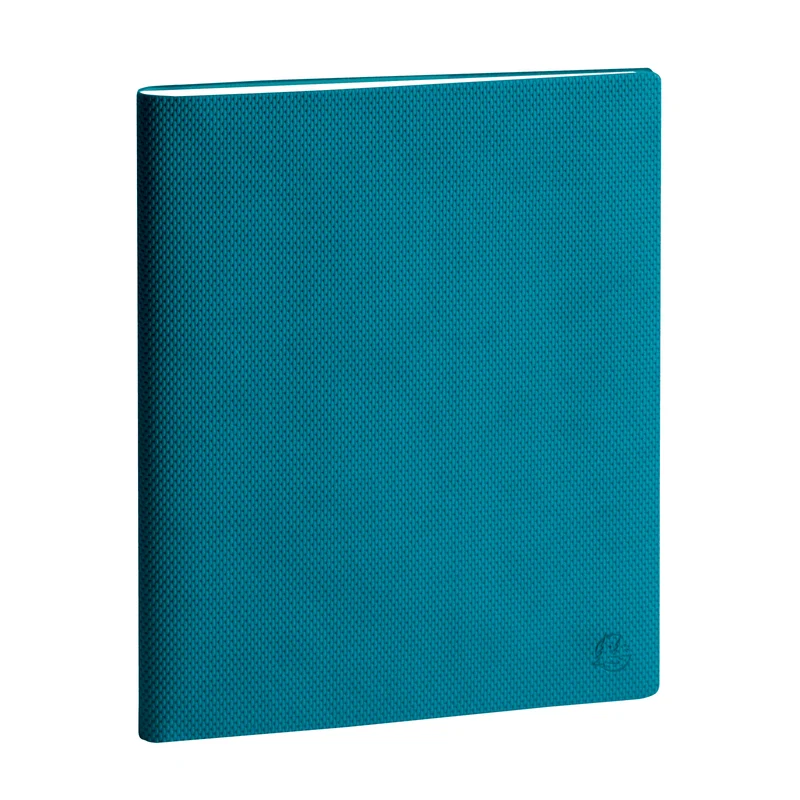 Agenda 2026-2027 EXACOMPTA SAS 27 - 21 x 27 cm - 1 semaine sur 2 pages - Orientation verticale - Canvas bleu canard