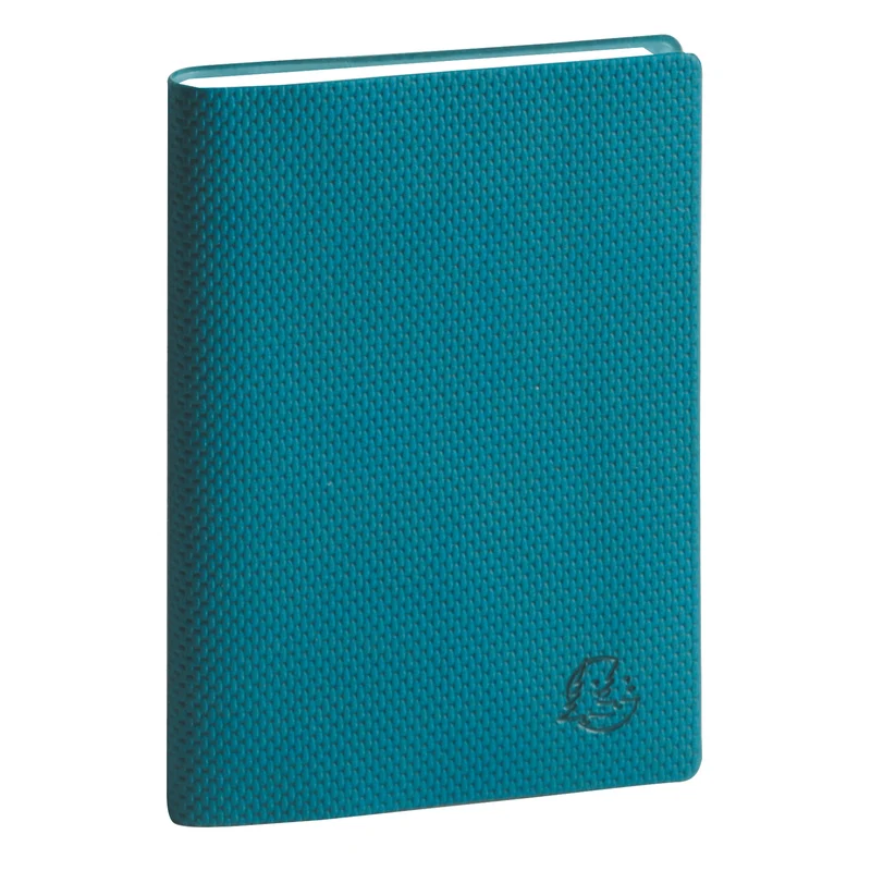 Agenda 2026-2027 EXACOMPTA SAS 13 - 9 x 13 cm - 1 semaine sur 2 pages - Orientation verticale - Canvas bleu canard