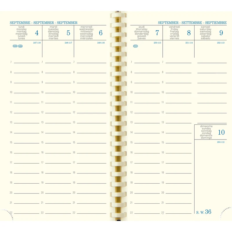 Agenda 2026-2027 EXACOMPTA SAD 16S - 9 x 16 cm - 1 semaine sur 2 pages - Orientation verticale - Linicolor rose