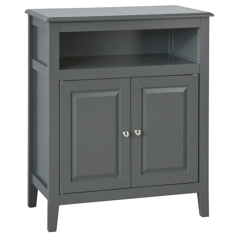 SoBuy FRG204-DG Meuble Bas de Salle de Bain Armoire Toilette Buffet Commode