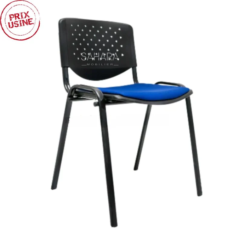 Chaise PRISMA structure métallique EPOXY NOIR Réf. B2096